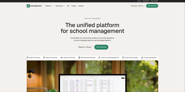 Schoolbooks platform screenshot